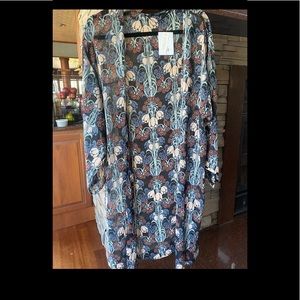 Sheer kimono cover duster